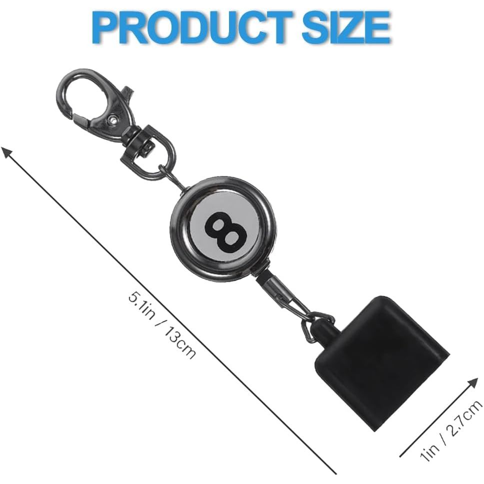 Retractable cue chalk holder, view 2