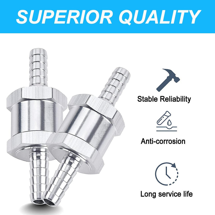 5 mm aluminum fuel check valves and clamps, view 4