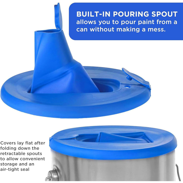 2 Paint-Can Pour Spout Lids for Standard 1-Gallon Cans, view 4