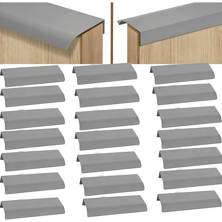 22 Gray 120 mm Concealed Cabinet Finger-Edge Pulls, image 1