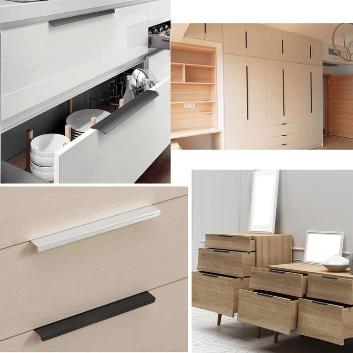 22 Gray 120 mm Concealed Cabinet Finger-Edge Pulls, image 6