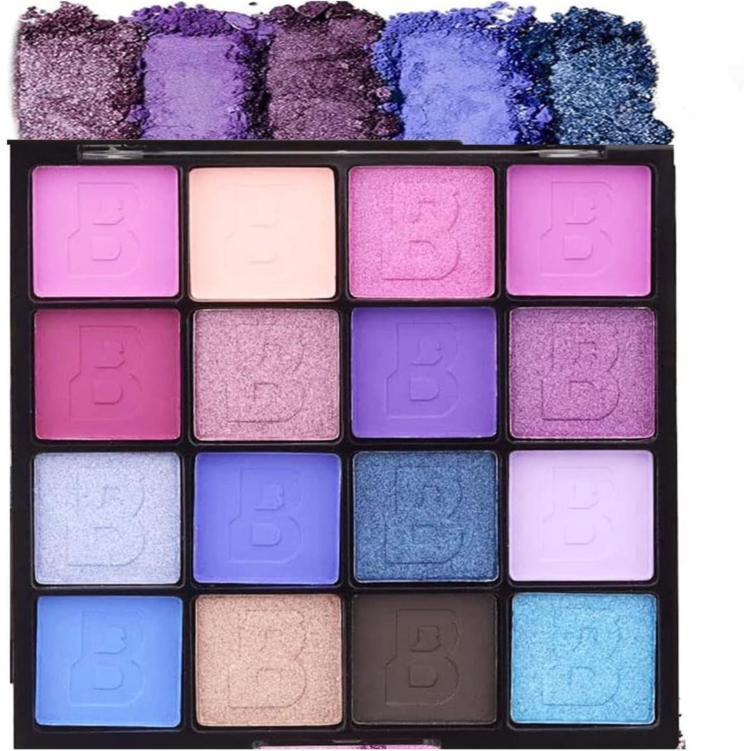 16-Colour Matte and Shimmer Eyeshadow Palette, image 1