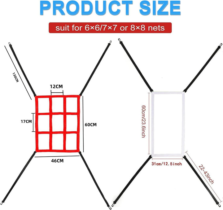 2 Red and White Baseball Pitching Strike-Zone Targets, image 2