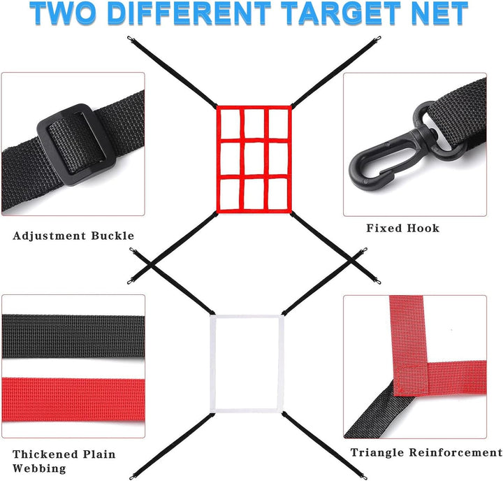 2 Red and White Baseball Pitching Strike-Zone Targets, image 3