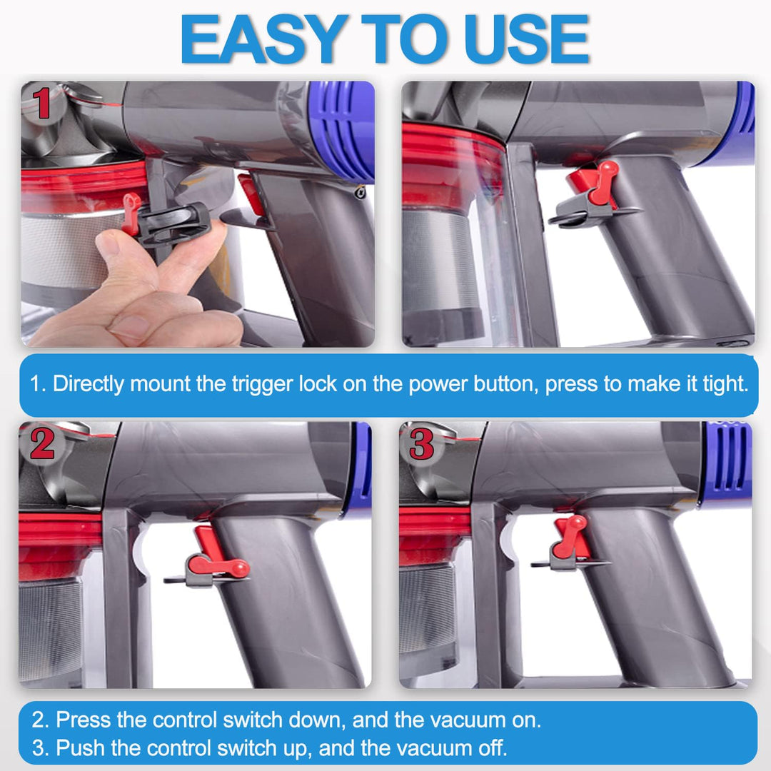 2 Trigger-Lock Switches for Compatible Cordless Vacuums, image 3