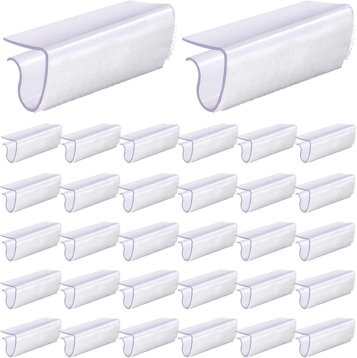 30 nylon tablecloth clips for 3/4 to 1 inch tables, image 1