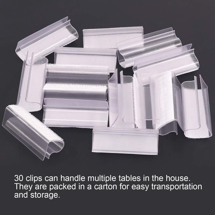 30 nylon tablecloth clips for 3/4 to 1 inch tables, image 4