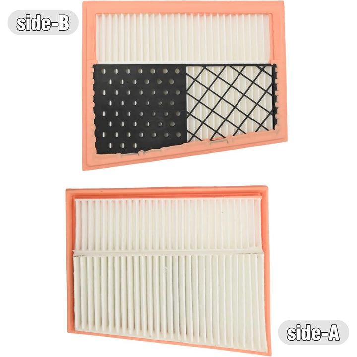 Side A and side B filter construction