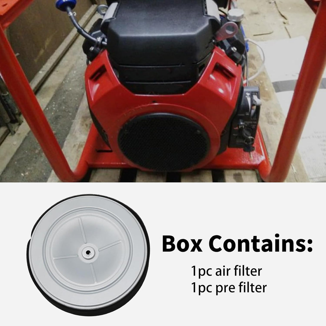 One air filter and prefilter with engine application