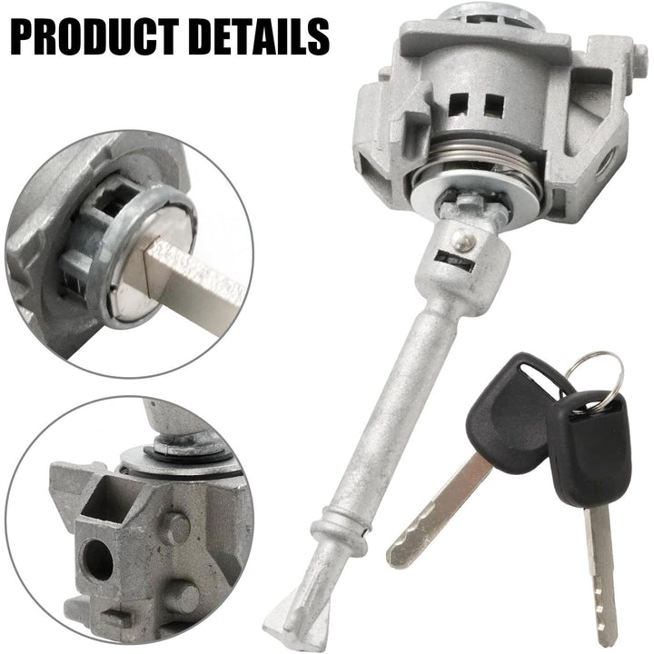 Lock barrel, keyway and linkage details