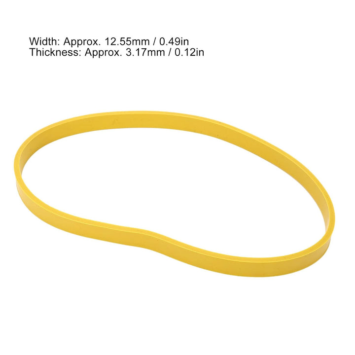 Yellow rubber bandsaw tire width and thickness