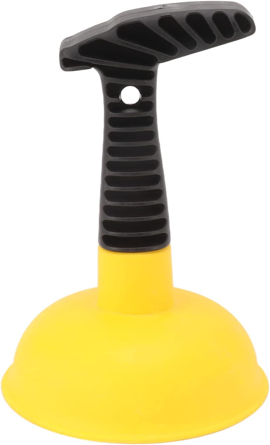 yellow mini sink plunger front view