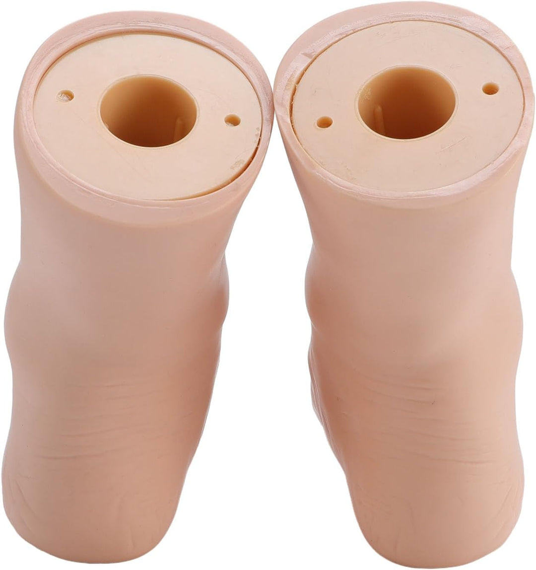 silicone foot model pair showing hollow ends