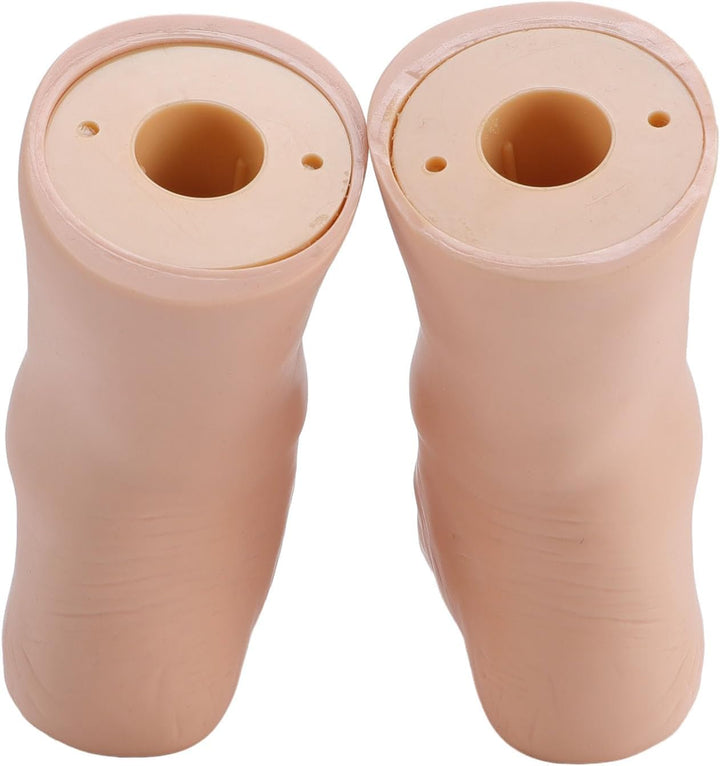 silicone foot model pair showing hollow ends