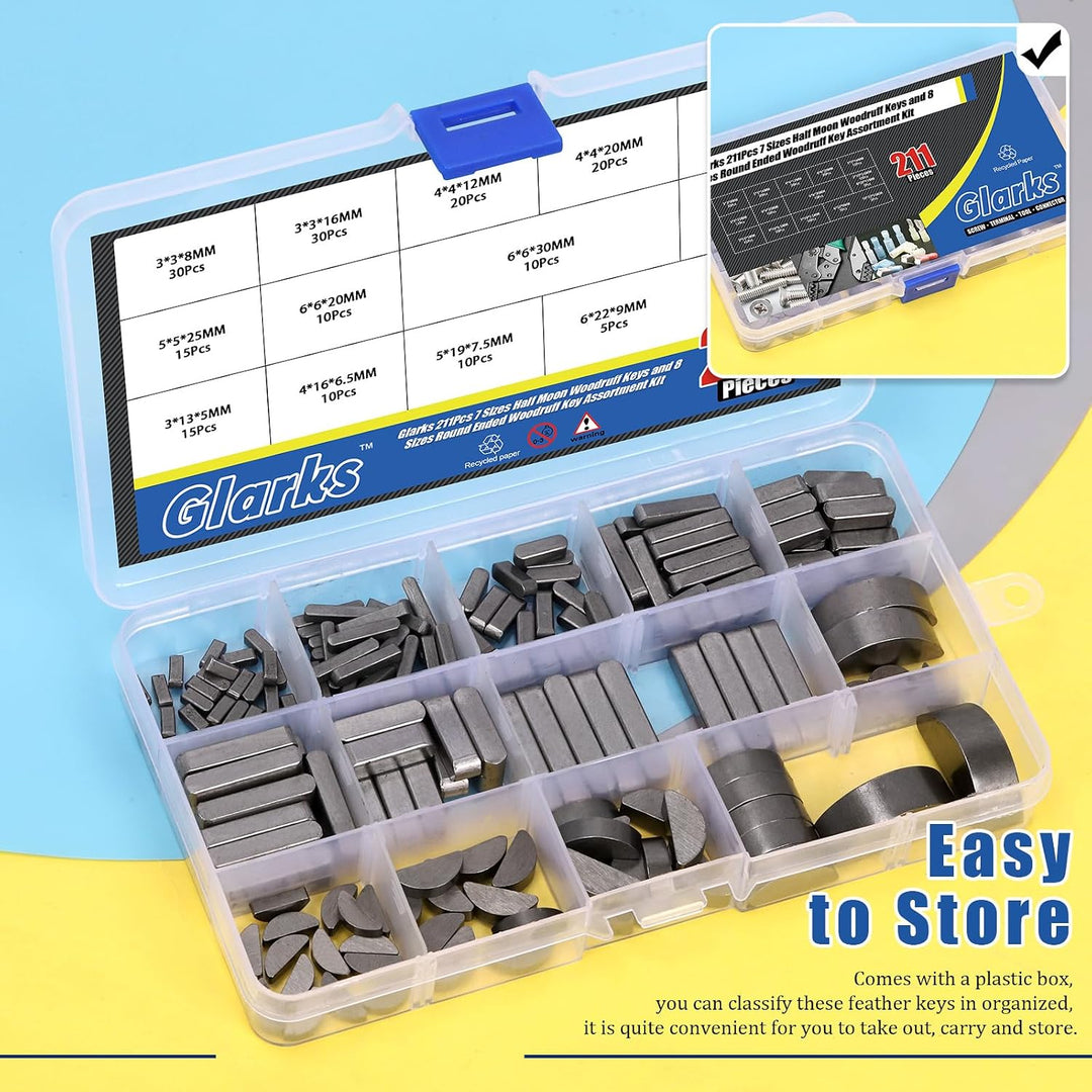 compartment storage case for 211 shaft keys
