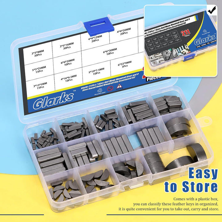 compartment storage case for 211 shaft keys