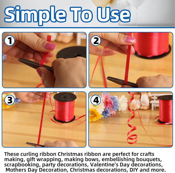 metallic curling ribbon instructions
