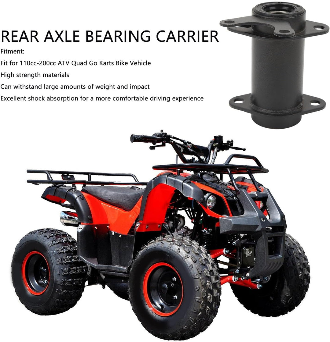 Rear axle bearing carrier hub for ATV quad or go-kart, view 3