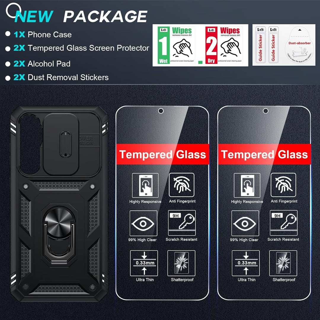 Black S25 FE sliding-camera case, view 3