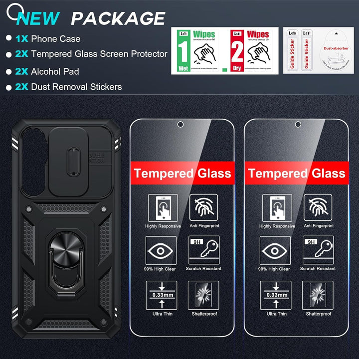 Black S25 FE sliding-camera case, view 3