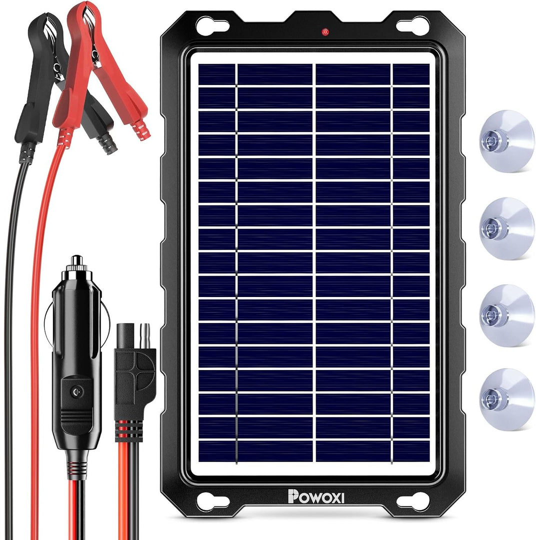 7.5W 12V solar battery maintainer kit, view 1