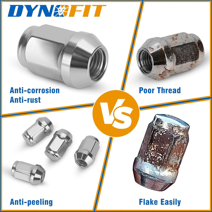 20-piece chrome M12x1.5 closed-end lug nut set, view 2