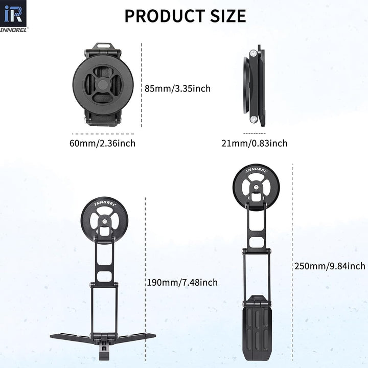 dimensions of foldable magnetic phone stand