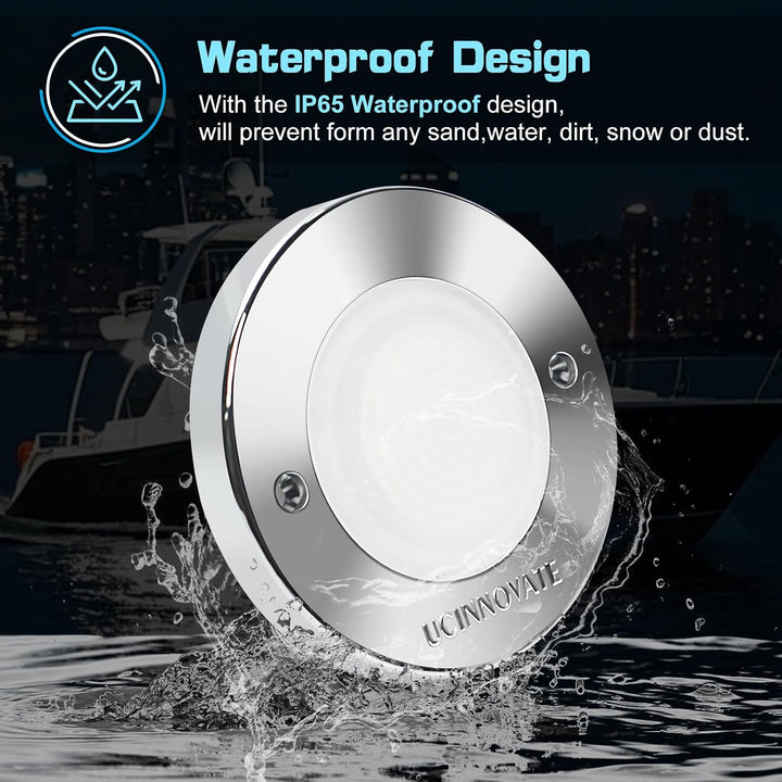 silver-housing marine light IP65 design image