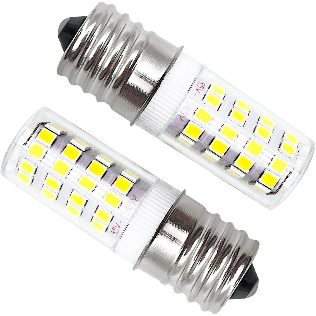 Two white E17 5304517886 LED replacement bulbs