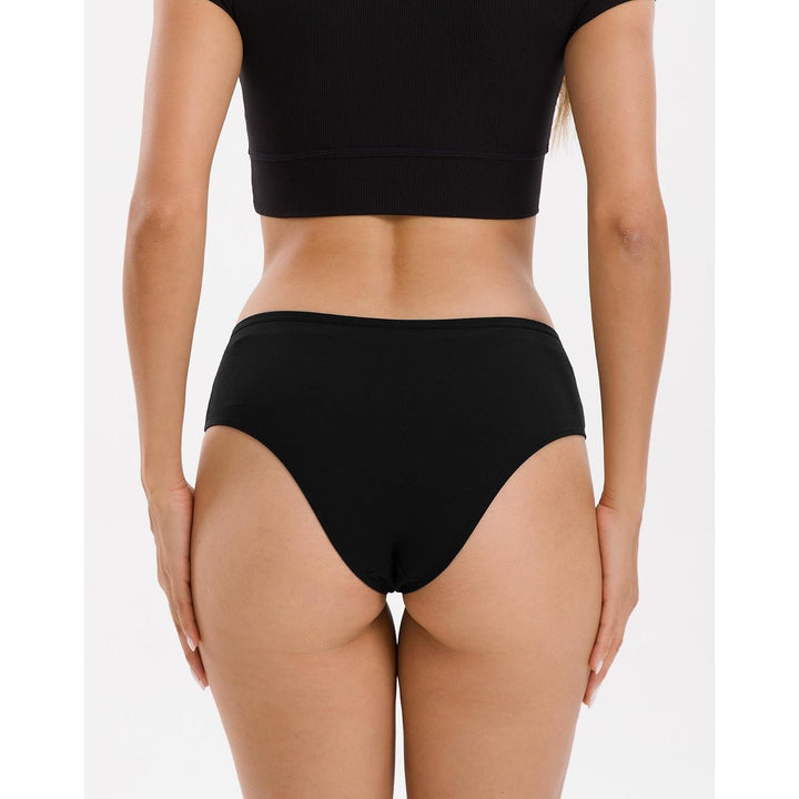 Black cheeky hipster underwear back fit
