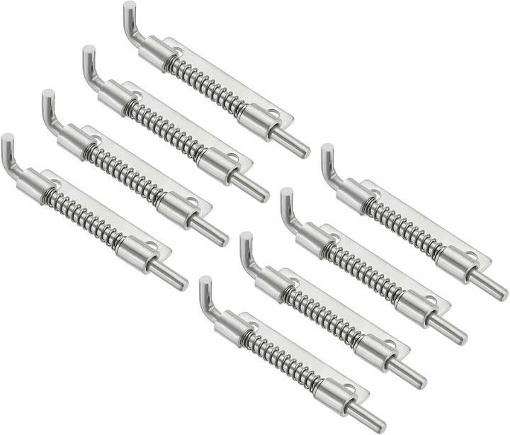 Right-hand stainless steel spring-loaded latch pin, 8-pack, view 1