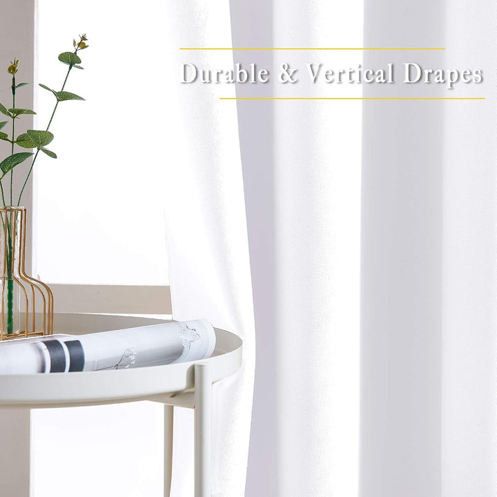 White curtain drape and fabric close-up