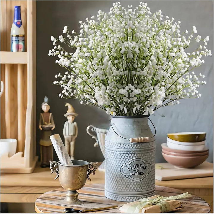 White artificial baby's breath, 10-bundle set, view 2