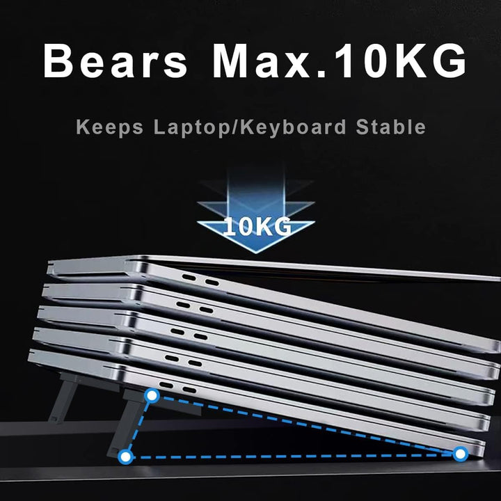 Black foldable mini laptop stand pair, photo 6