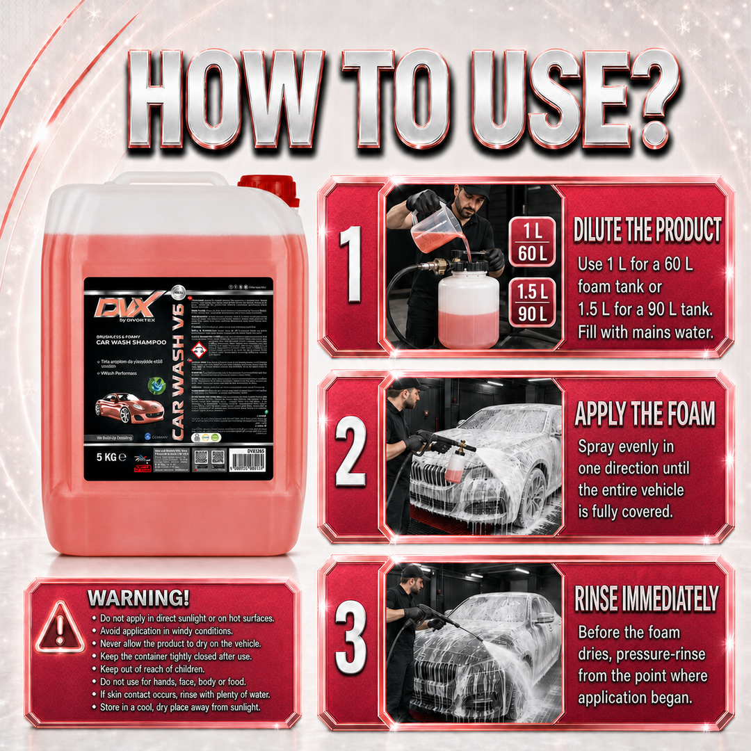 DVX1026 Car Wash V6 - Brushless Car Shampoo