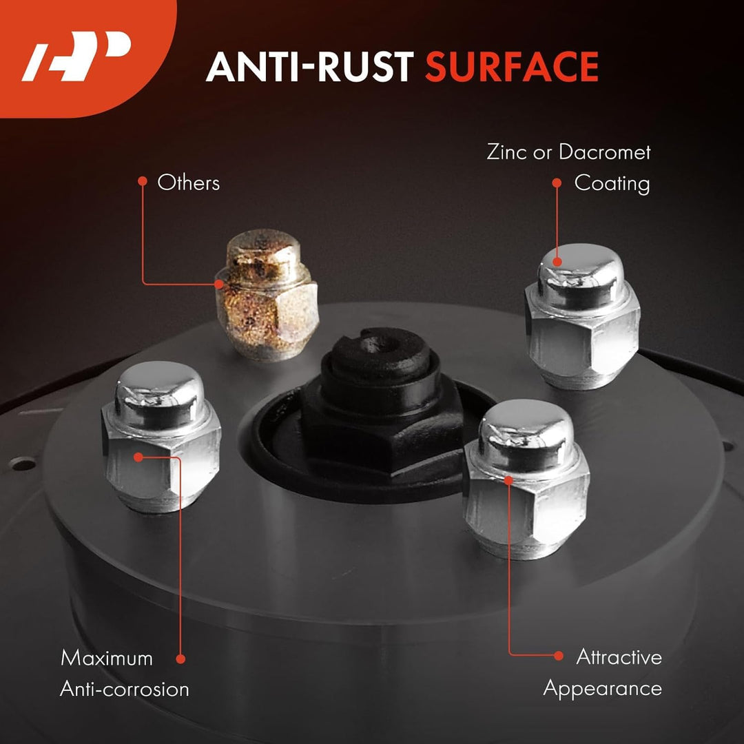 A - Premium (16 - PC) M10 x 1.25 Wheel Lug Nut Compatible with Arctic Cat, Can - Am, Kawasaki, Suzuki, Yamaha (Not YXZ 1000R), Honda, Polaris, Bombardier, KTM & Kymco ATV Models, Front & Rear - Just Closeouts Canada Inc.