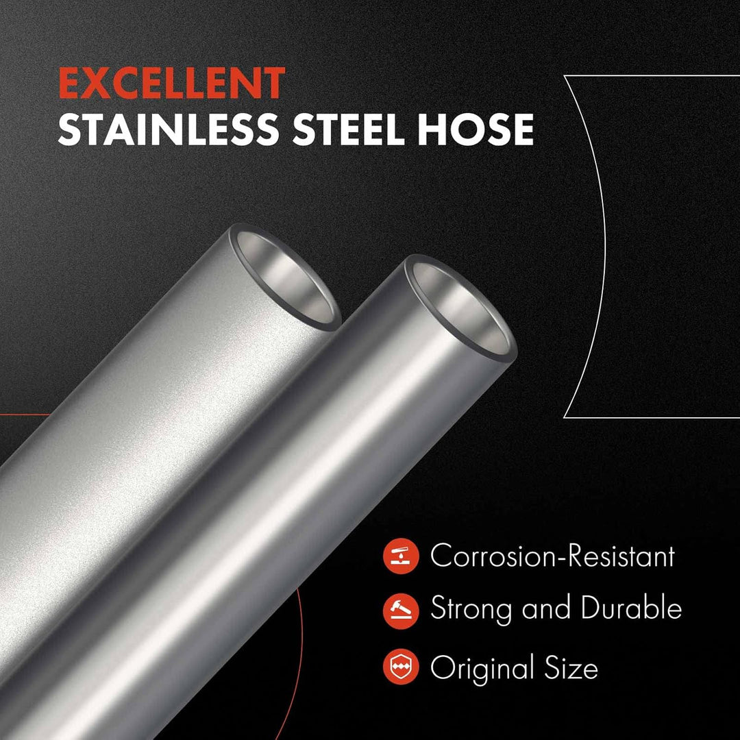 A - Premium Power Steering Return Hose Line Assembly Compatible with Ram 2500 2011 - 2018, 3500 2012 - 2018, 5.7L 6.4L, Gear To Cooler - Just Closeouts Canada Inc.