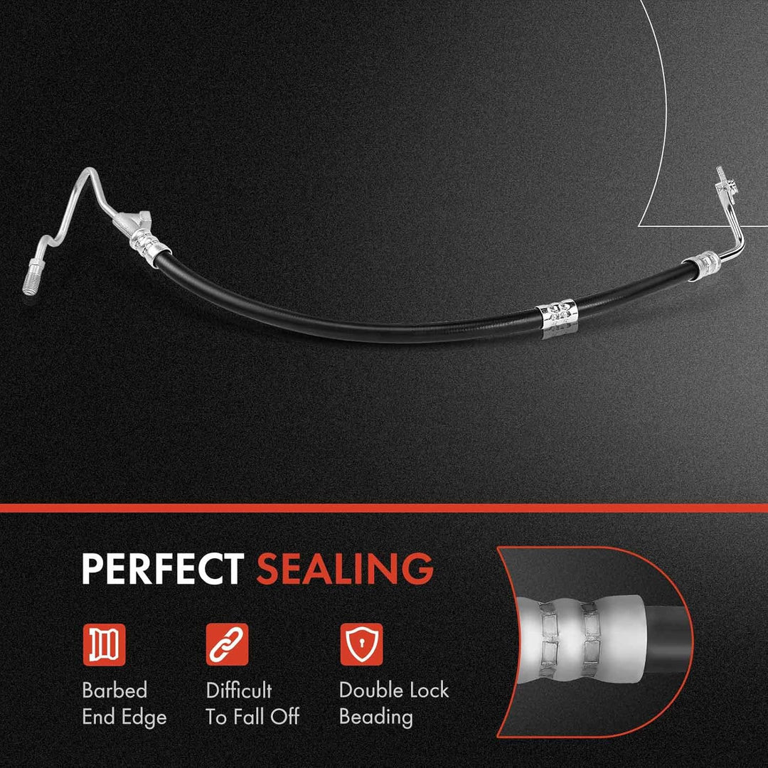 A - Premium Power Steering Return Hose Line Assembly Compatible with Ram 2500 2011 - 2018, 3500 2012 - 2018, 5.7L 6.4L, Gear To Cooler - Just Closeouts Canada Inc.