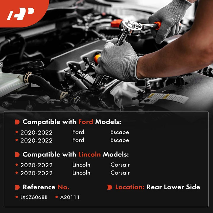 A - Premium Rear Lower Torque Strut Mount Compatible with Ford Escape & Lincoln Corsair, 2020 2021 2022, 1.5L 2.0L 2.3L - Just Closeouts Canada Inc.