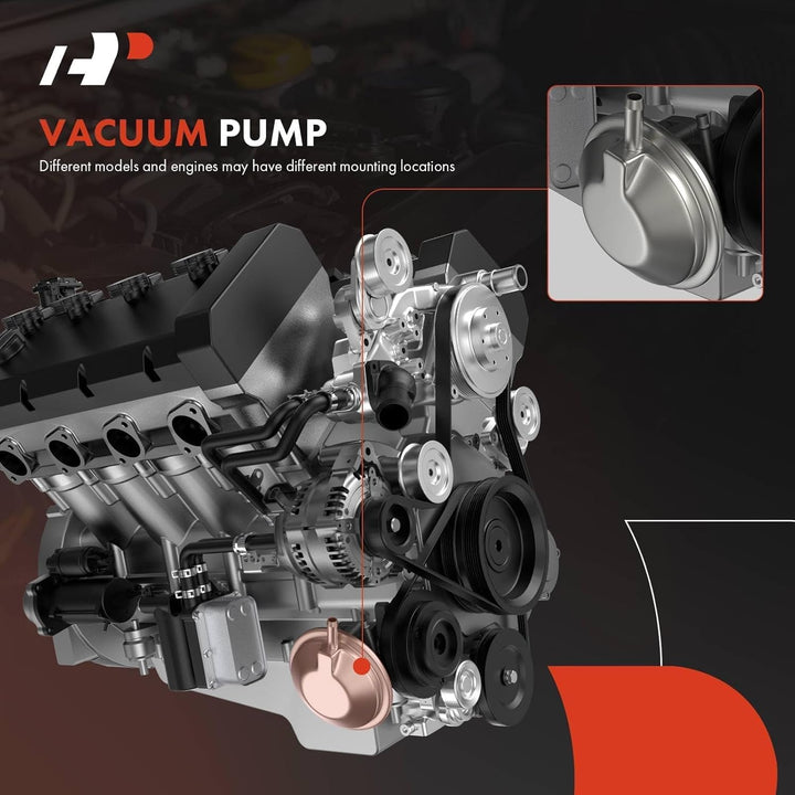 A - Premium Vacuum Pump Compatible with Chevrolet Silverado 1500/1500 LD, Tahoe, Suburban & GMC Sierra 1500/1500 Limited, Yukon, Yukon XL & Cadillac Escalade, Escalade ESV, 2014 - 2020, 4.3L 5.3L 6.2L - Just Closeouts Canada Inc.