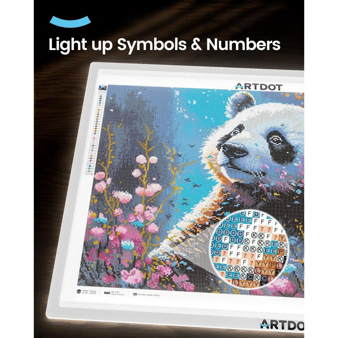A1 LED Light Board for Diamond Painting Kits for Adults,Powered by USB and Adjustable Brightnesst Light Pad for Diamond Art with Accessories and Tools for Adults - Just Closeouts Canada Inc.