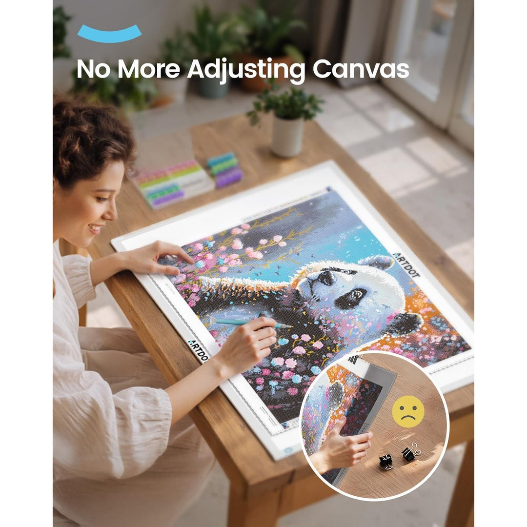 A1 LED Light Board for Diamond Painting Kits for Adults,Powered by USB and Adjustable Brightnesst Light Pad for Diamond Art with Accessories and Tools for Adults - Just Closeouts Canada Inc.
