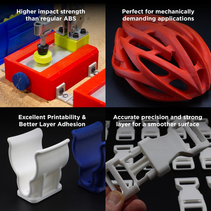 ABS Filament 1.75mm Black, ABS 3D Printer Filament 1.75mm Heat Resistant 1kg - PolyLite ABS 3D Printing Filament 1.75mm, Strong & Durable, Dimensional Accuracy +/ - 0.03mm - Just Closeouts Canada Inc.PE01001