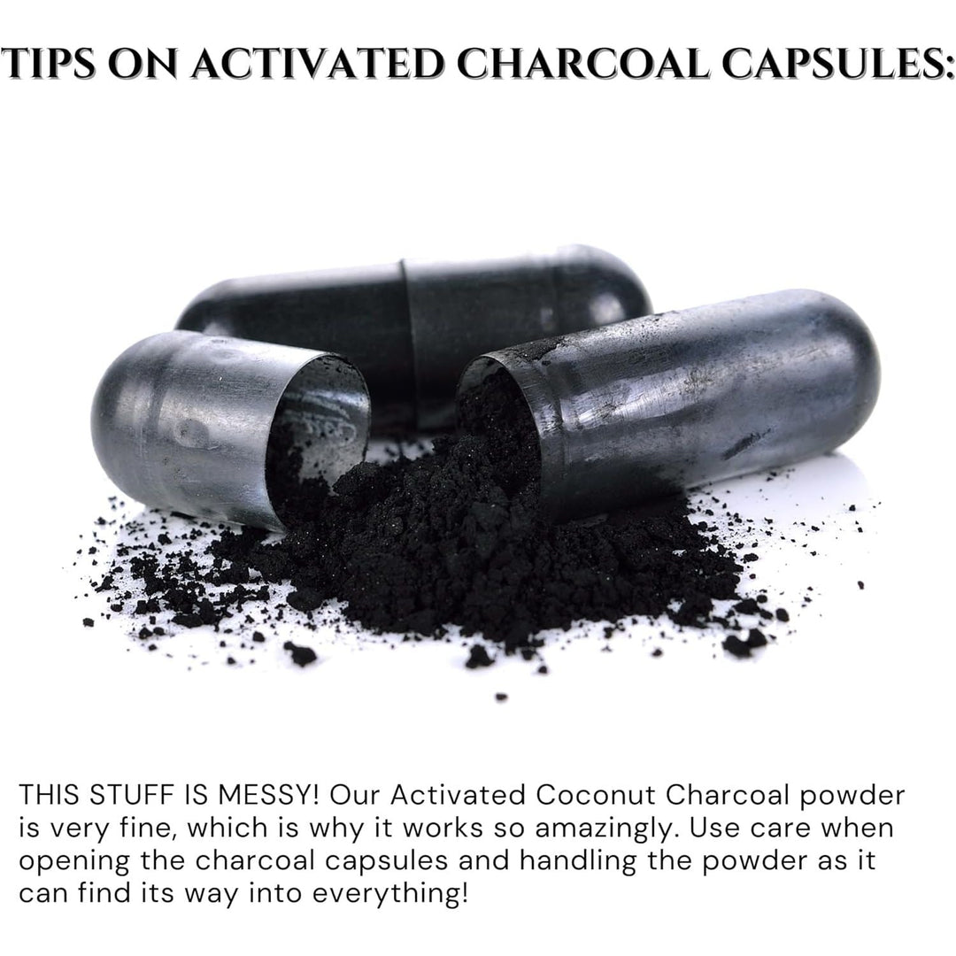 Activated Coconut Charcoal Capsules - Supports Health - Vegan, Organic, Non - GMO, No Additives - X - Large Bottle 210 Count - Just Closeouts Canada Inc.X001BIWGTJ