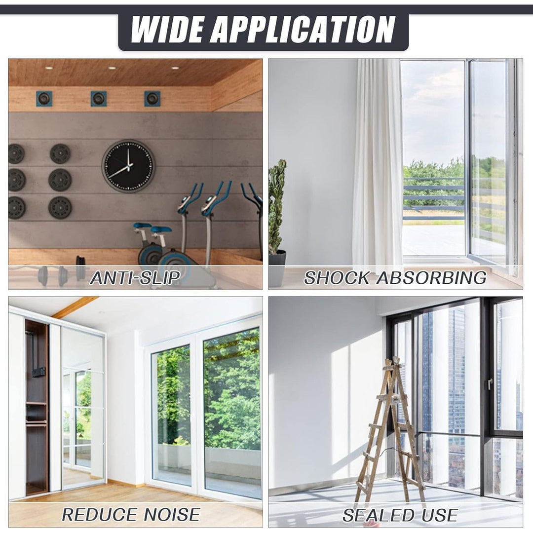 Adhesive Rubber Strips Neoprene Rubber Sheets, Rolls & Strips with Adhesive Backing Rubber Pads Self Stick Seal Rubber Gasket Tape Adhesive Back for Matting Padding - 2" Wide x 1/8" Thick x 20' Long - Just Closeouts Canada Inc.