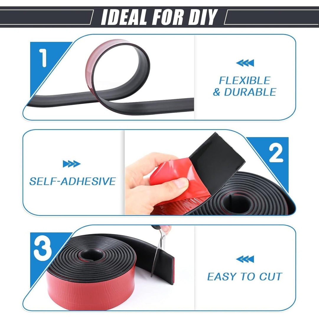 Adhesive Rubber Strips Neoprene Rubber Sheets, Rolls & Strips with Adhesive Backing Rubber Pads Self Stick Seal Rubber Gasket Tape Adhesive Back for Matting Padding - 2" Wide x 1/8" Thick x 20' Long - Just Closeouts Canada Inc.