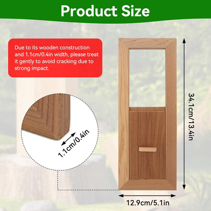 Adjustable Cedar Sauna Vent Panel, 34.1 × 12.9 cm - Just Closeouts Canada Inc.X003VDXKLP