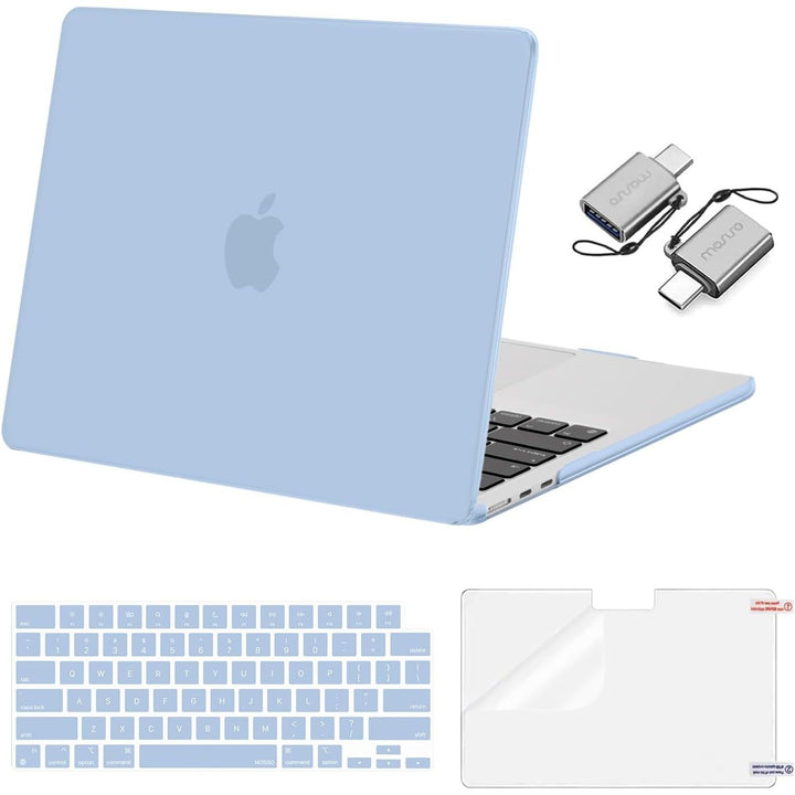 Air Blue Hard-Shell Case Kit with USB-C Adapters for 13.6-Inch Air A3240/A3113/A2681 - Just Closeouts Canada Inc.
