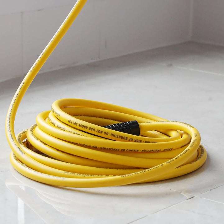 Air Compressor Hose 1/4 Inch x 25 Feet Hybrid Hose with Fittings, 1/4" Industrial Quick Coupler and Plug Kit - Just Closeouts Canada Inc.X002SD05CV
