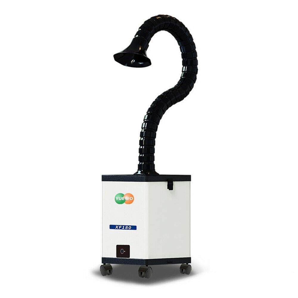 AnEssOil Solder Fume Extractor Purifier Smoke Absorber Portable Mini Size for ESD Soldering Station CNC Laser Engraving Machine Three - Layer Filtration with Rubber Cover 110V - Just Closeouts Canada Inc.